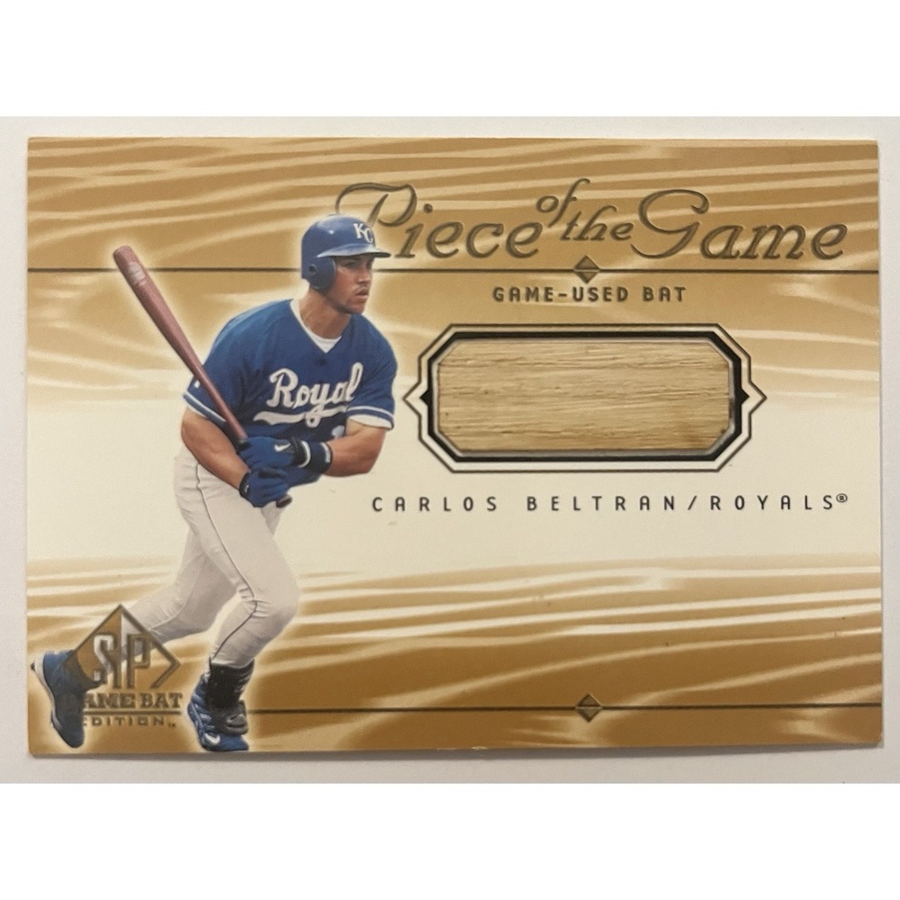 Carlos Beltran KC Royals 2000 Upper Deck Piece of the Game - Used Bat MINT!!!